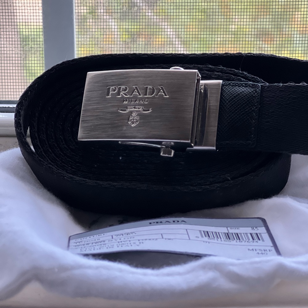 Prada nylon belt size 85